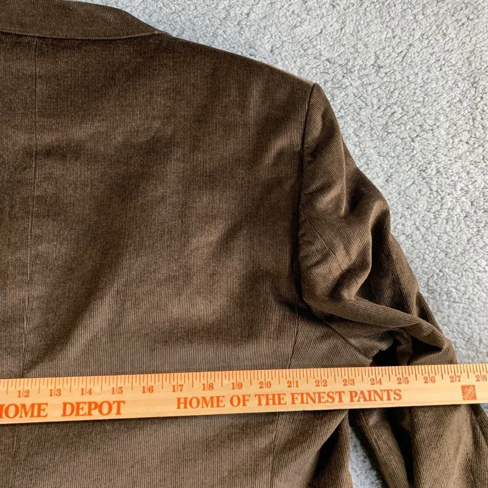 NEW Jos‎ A Bank Blazer Mens 46 L Long Brown Corduroy Sport Coat Jacket Lyocell *